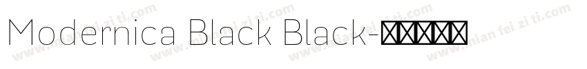 Modernica Black Black字体转换